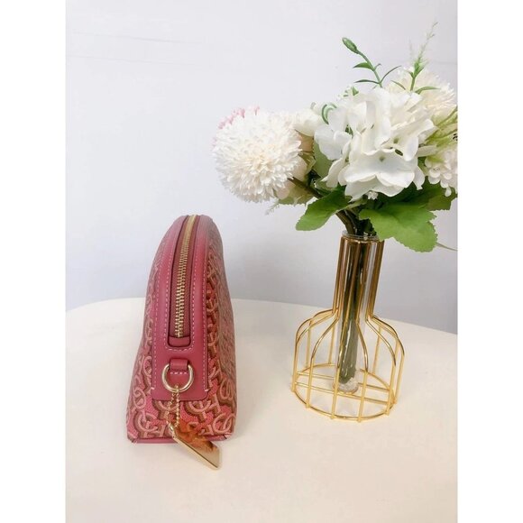 Coach CF343 Madi Crossbody With Coach Monogram Print IN Rouge - Picture 3 of 7